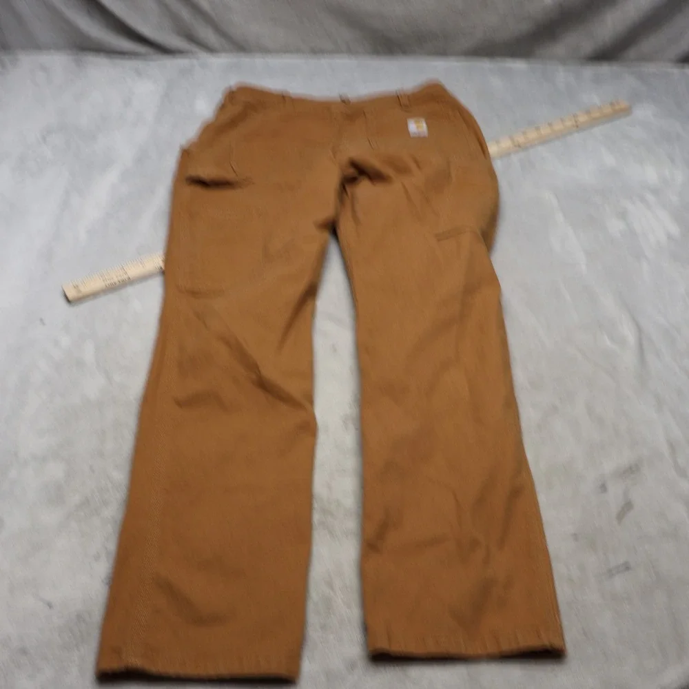 Carhartt Pants Womens 4 Short Brown Essential Ashland Relaxed Fit Workwear 29x30